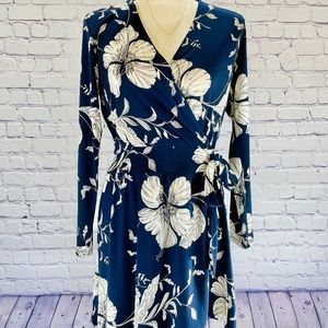 NWT Navy Wrap Dress - South Moon Under